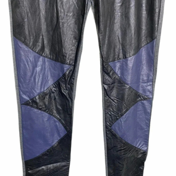 Janet Paris L faux leather front‎ pull on pants - Picture 9 of 10